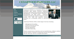 Desktop Screenshot of cedarwoodpartners.net