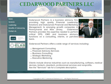 Tablet Screenshot of cedarwoodpartners.net